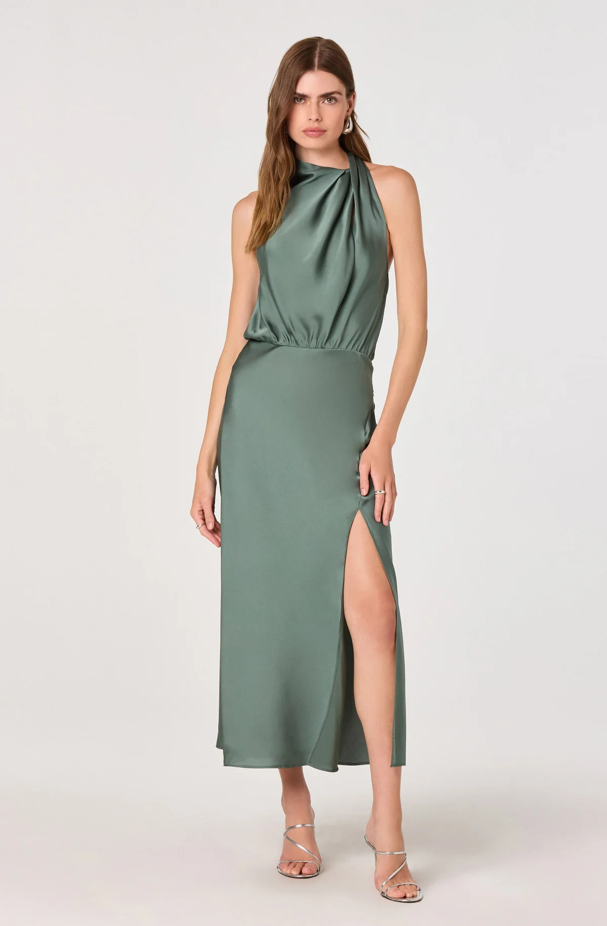 Jelyn Satin Midi Dress | ASTR The Label (US)