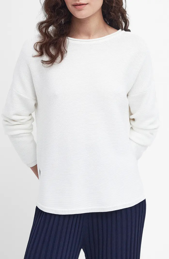 Barbour Marine Relaxed Fit Cotton Sweater | Nordstrom | Nordstrom
