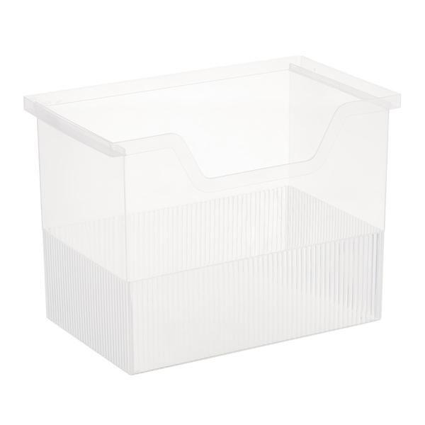 Clear Open-Top File Storage Boxes | The Container Store