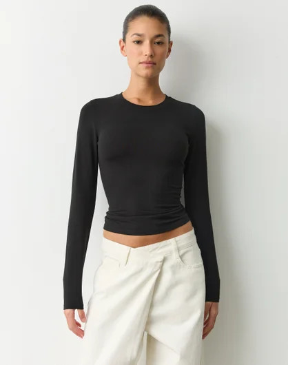 Organic Cotton Long Sleeve Top | Glassons (Australia)
