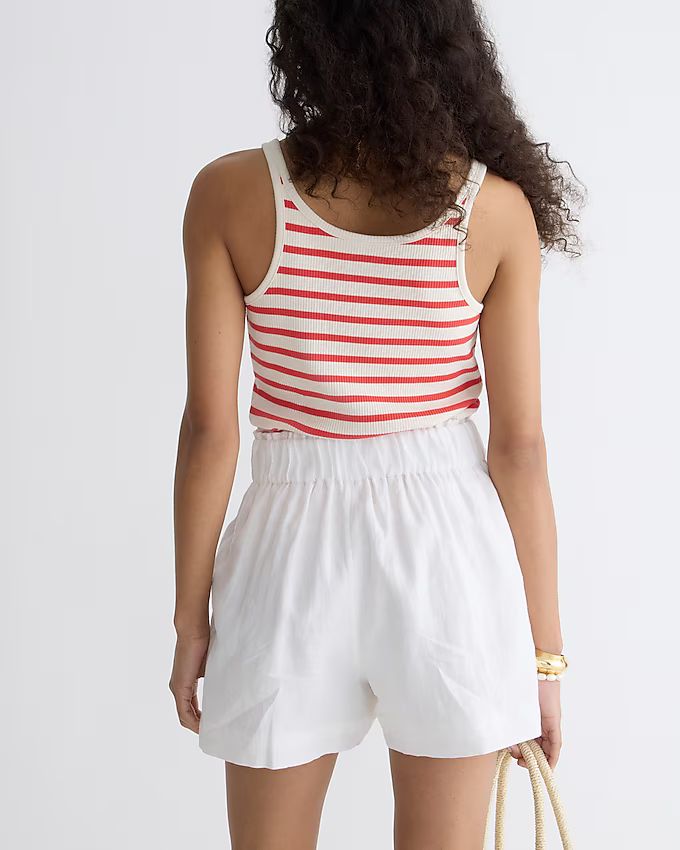 Pull-on linen short | J.Crew US