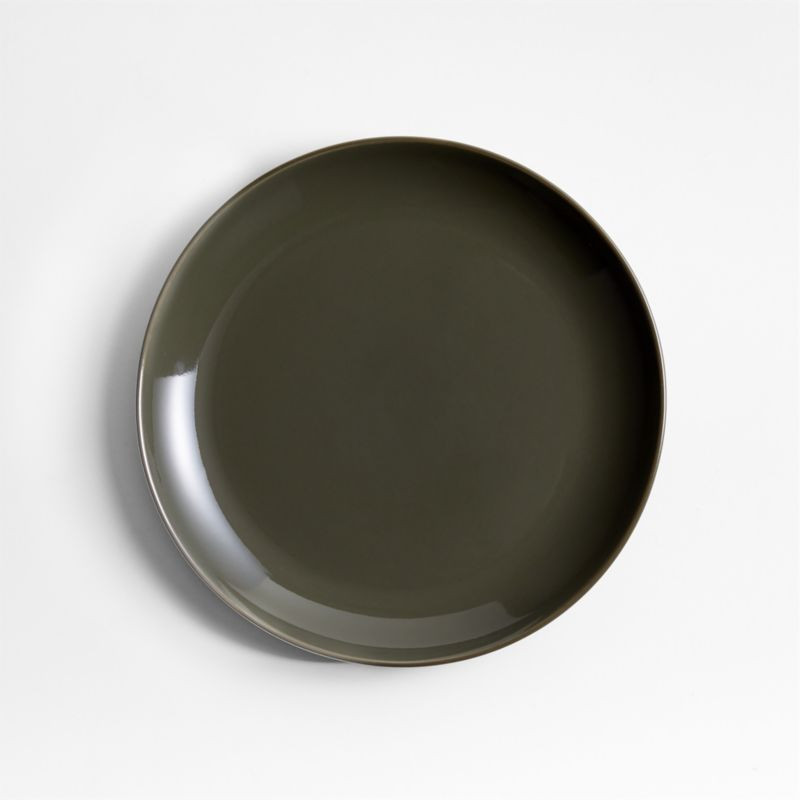 Hudson Burnt Green Stoneware Salad Plate + Reviews | Crate & Barrel | Crate & Barrel