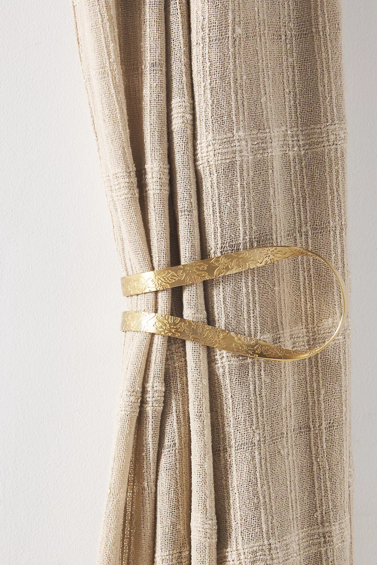 Joan Etched Floral Tieback | Anthropologie (US)