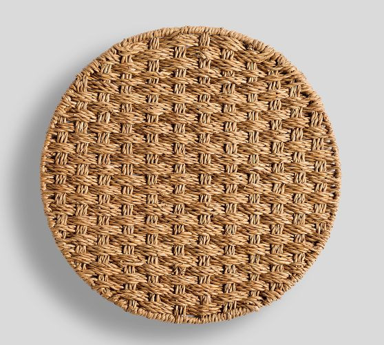 Capitola Woven Charger Plates - Set of 4 | Pottery Barn (US)