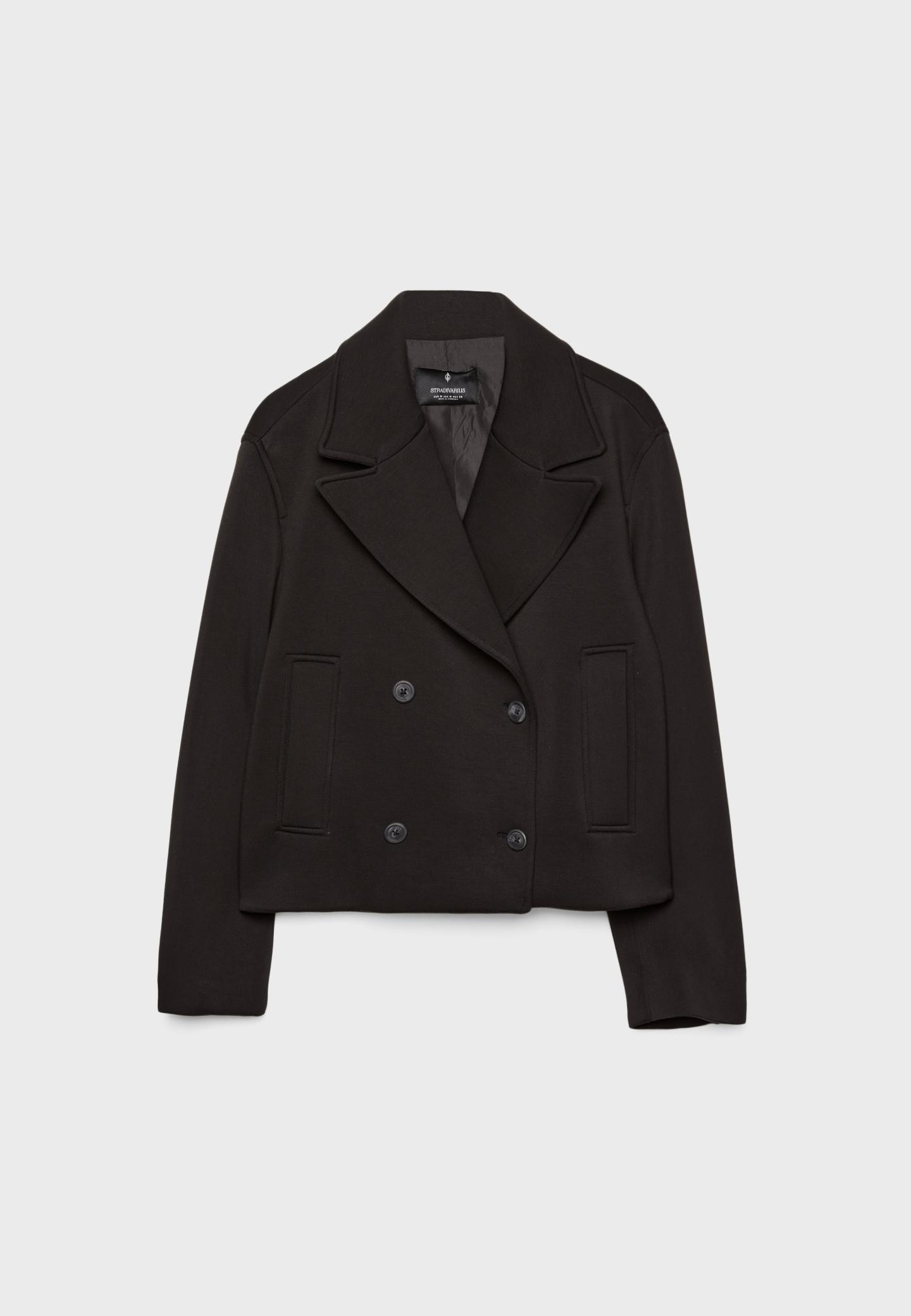 Short double-breasted coat | Stradivarius (UK)