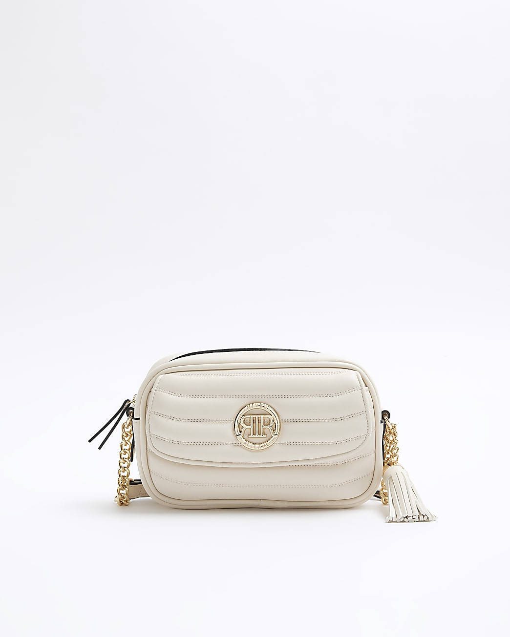 Cream soft cross body bag | River Island (UK & IE)