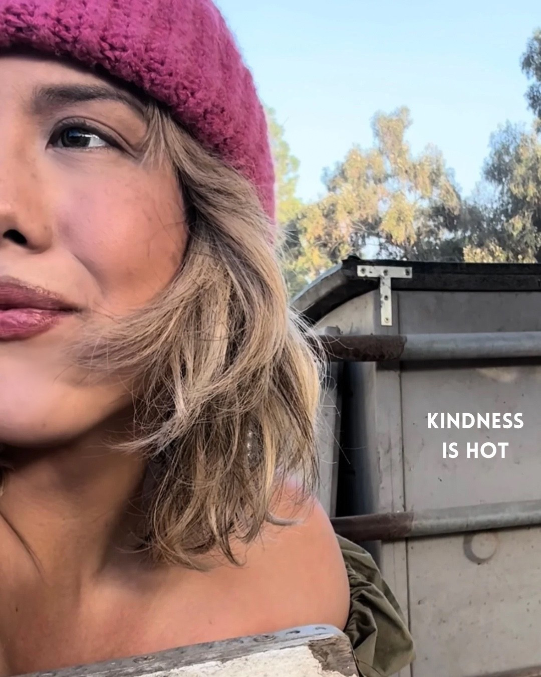 Pink beanie and green off the shoulder puff sleeve maxi dress 🫶

#LTKdayinmylife #LTKootd #LTKmorningroutine