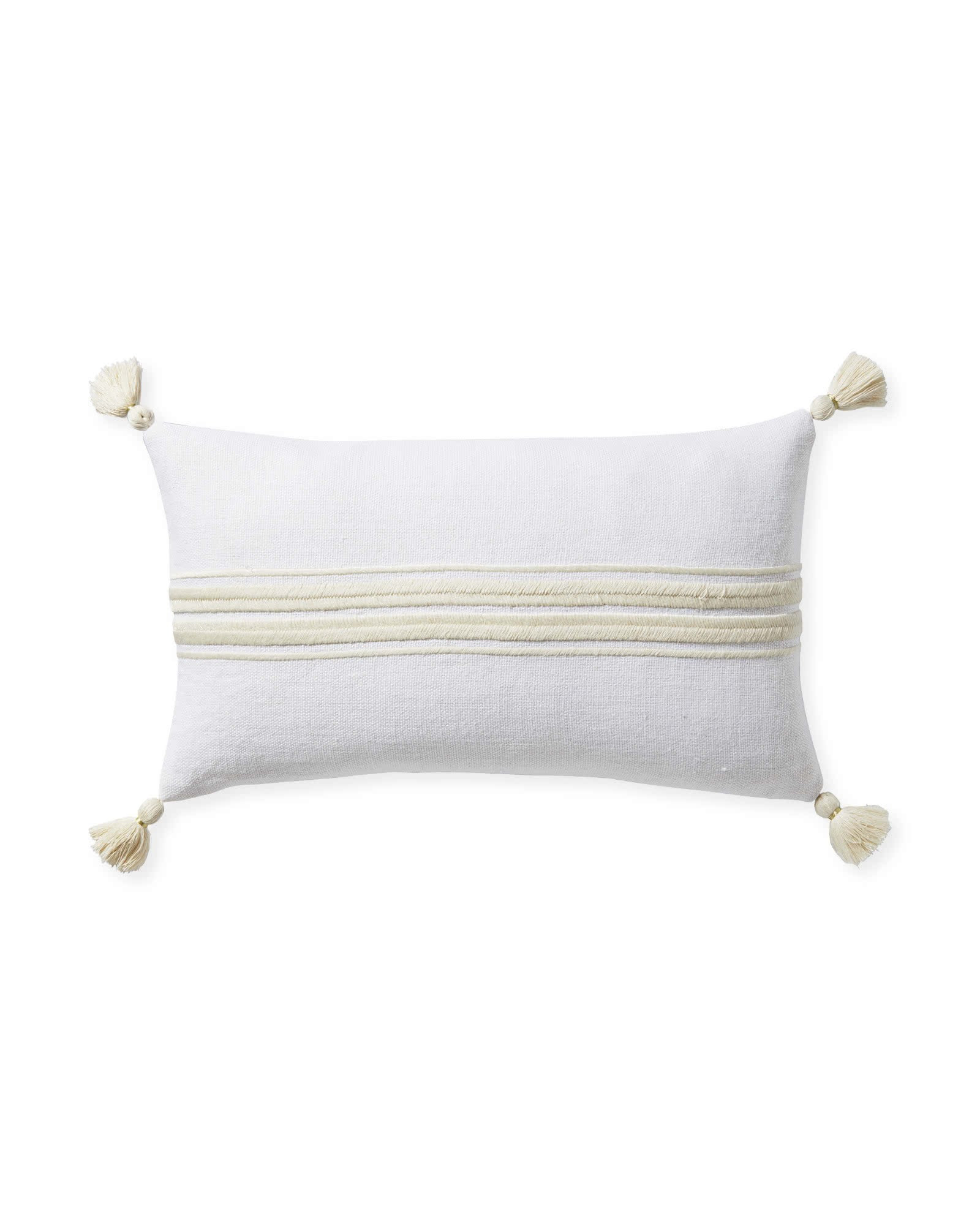 Addie Stripe Tassel Pillow Cover | Serena and Lily