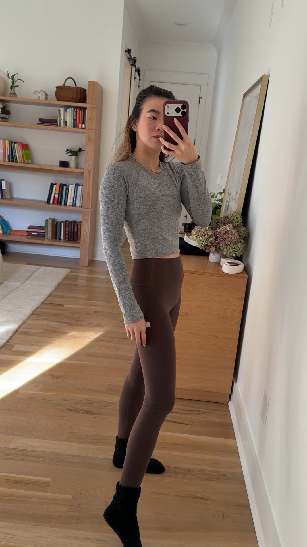 Morning Pilates outfit! Top size 4, leggings XS regular length 

#LTKPetite #LTKfitnessgoals #LTKActive