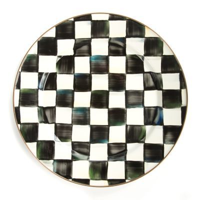 Courtly Check Enamel Dinnerware | MacKenzie-Childs