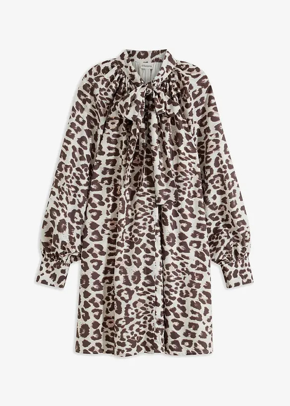 Blusenkleid mit Schluppenkragen | Bonprix DE