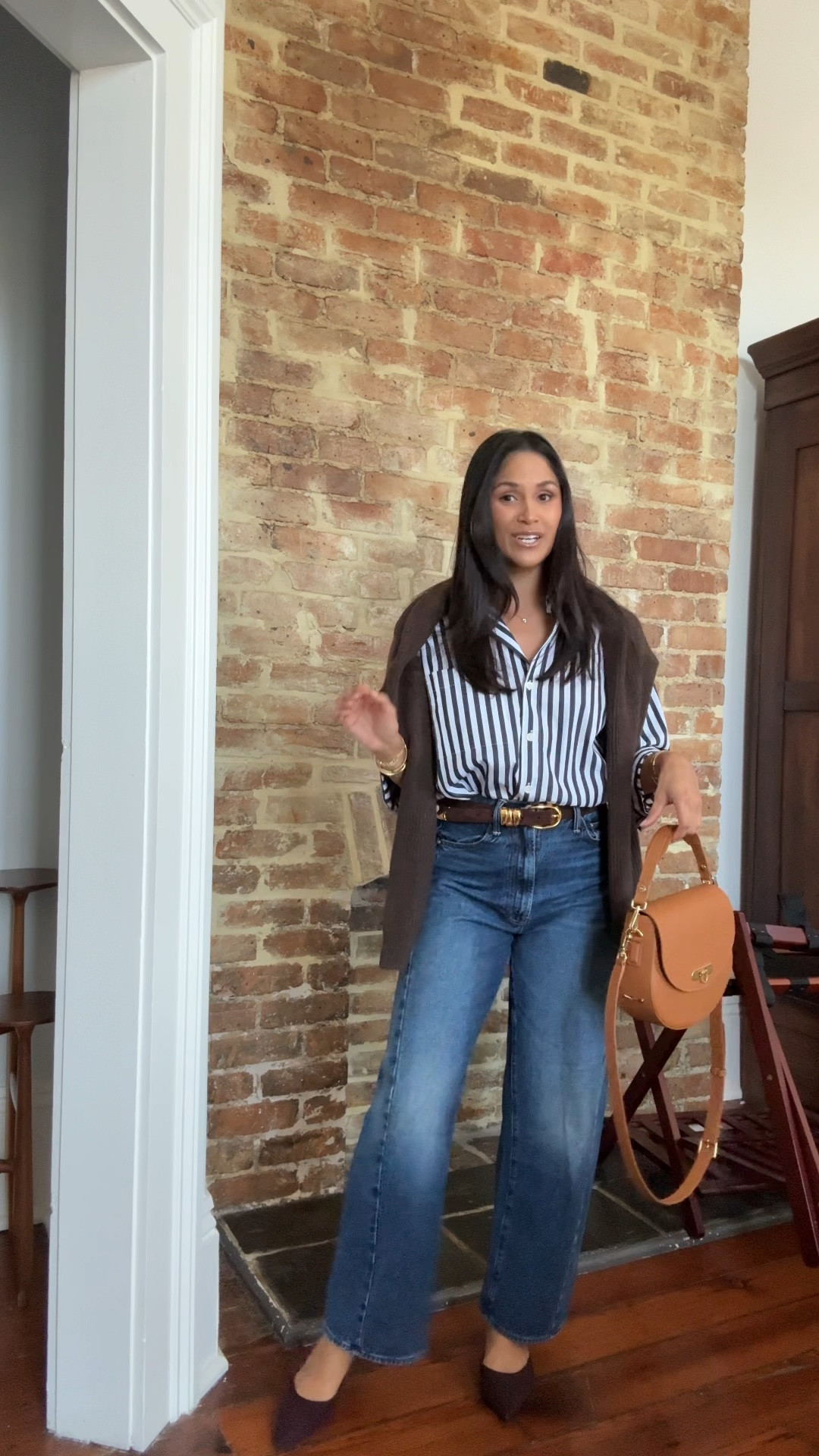 A classic striped button down paired with an elevated pair of jeans, heels and a chic bag is always a go-to for meetings!
Take 20% OFF my Sophia Saddle Bag with code: HAUTE20
#denim #giginewyork 


#LTKStyleTip #LTKPetite #LTKItBag