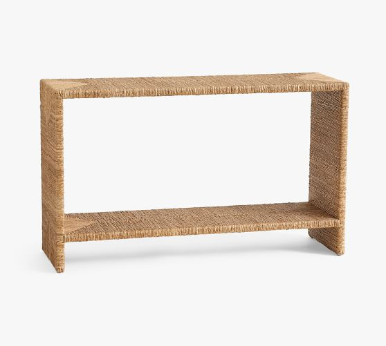 Malibu Woven Console Table | Pottery Barn (US)