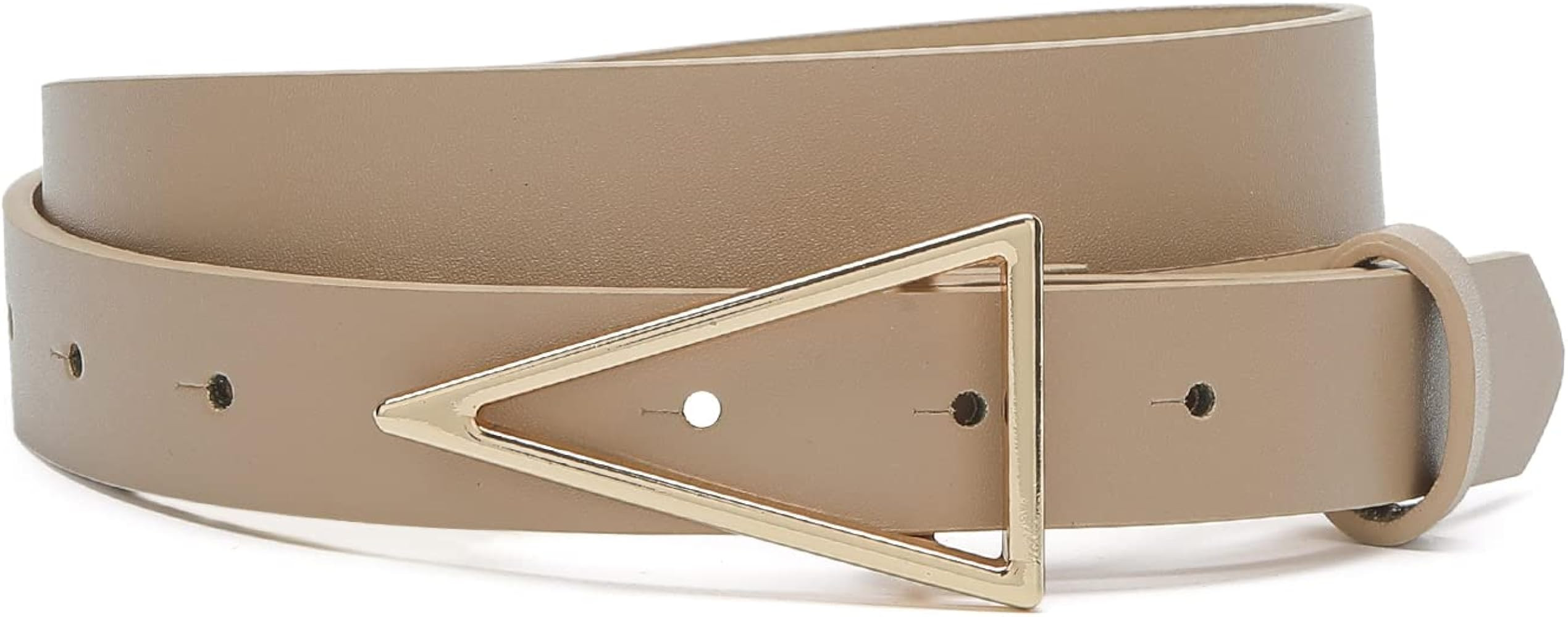 HOTWILL Women Belts for Jeans Dress Skinny Waist Belt with Gold Triangle Buckle 0.90" Width Thin ... | Amazon (US)
