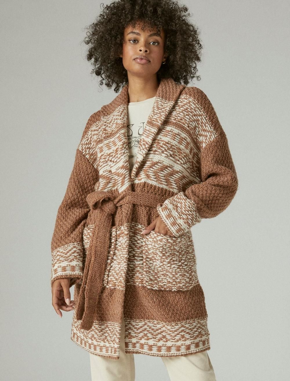 fairisle sweater coatigan | Lucky Brand