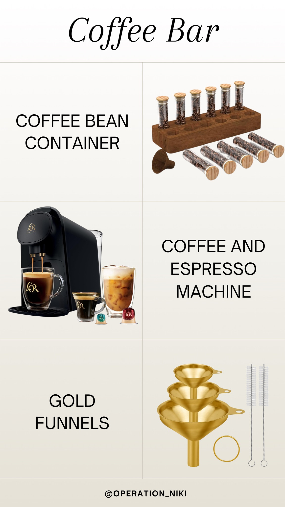 My coffee bar essentials for the perfect brew every time! ☕✨ From stylish mugs to the best brewing tools, these must-haves make every cup extra special. Linked everything you need to create your own cozy coffee corner! 💖

Follow for more @OPERATION_NIKI on IG, TikTok, & Facebook

sahm, mom essentials, coffee bar, home must haves, tea bar, kitchen inspo, coffee must haves, stay at home mom, coffee lover, coffee addict, coffee bar, espresso, kitchen restock

#LTKFindsUnder50 #LTKHome #LTKFindsUnder100