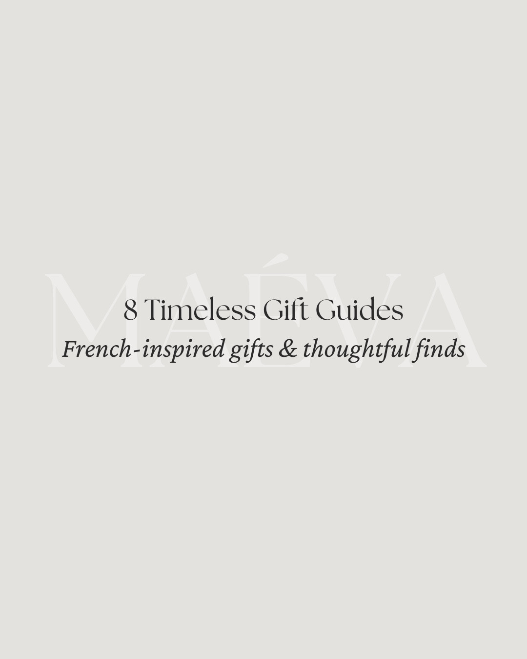 Visit the ‘Products’ tab for the full guides 🫶

8 Timeless Gift Guides are here✨ Inspired by French style and created to make gifting feel effortless, personal, and beautifully elevated! Perfect for the holiday season and year round, and a lovely way to hint at a few wishlist favorites too! 🤍

Here is what you will find inside the collection:
✔ Gifts for Her inspired by quiet luxury and everyday elegance
✔ Gifts for Him featuring classic essentials he will use for years
✔ Beauty favorites including a few of my personal daily g-tos
✔ Host and hostess gifts for warm, memorable gatherings
✔ Home and kitchen treasures inspired by French living
✔ Travel must haves for the traveler at heart
✔ Little luxuries under $50 ✔ Petite attentions under $25

✨ Explore and shop all 8 gift guides in the latest article, now live on maevawithamour.com or in the LTK Products tab @ maevawithamour - link in bio
 👉 Save & Follow to discover French-inspired style and wardrobe tips, designed to elevate your everyday fashion!

With Amour, M.

#giftguides #holiday #giftideas #frenchstyle #parisianstyle

#LTKHoliday #LTKGiftGuide #LTKFindsUnder50