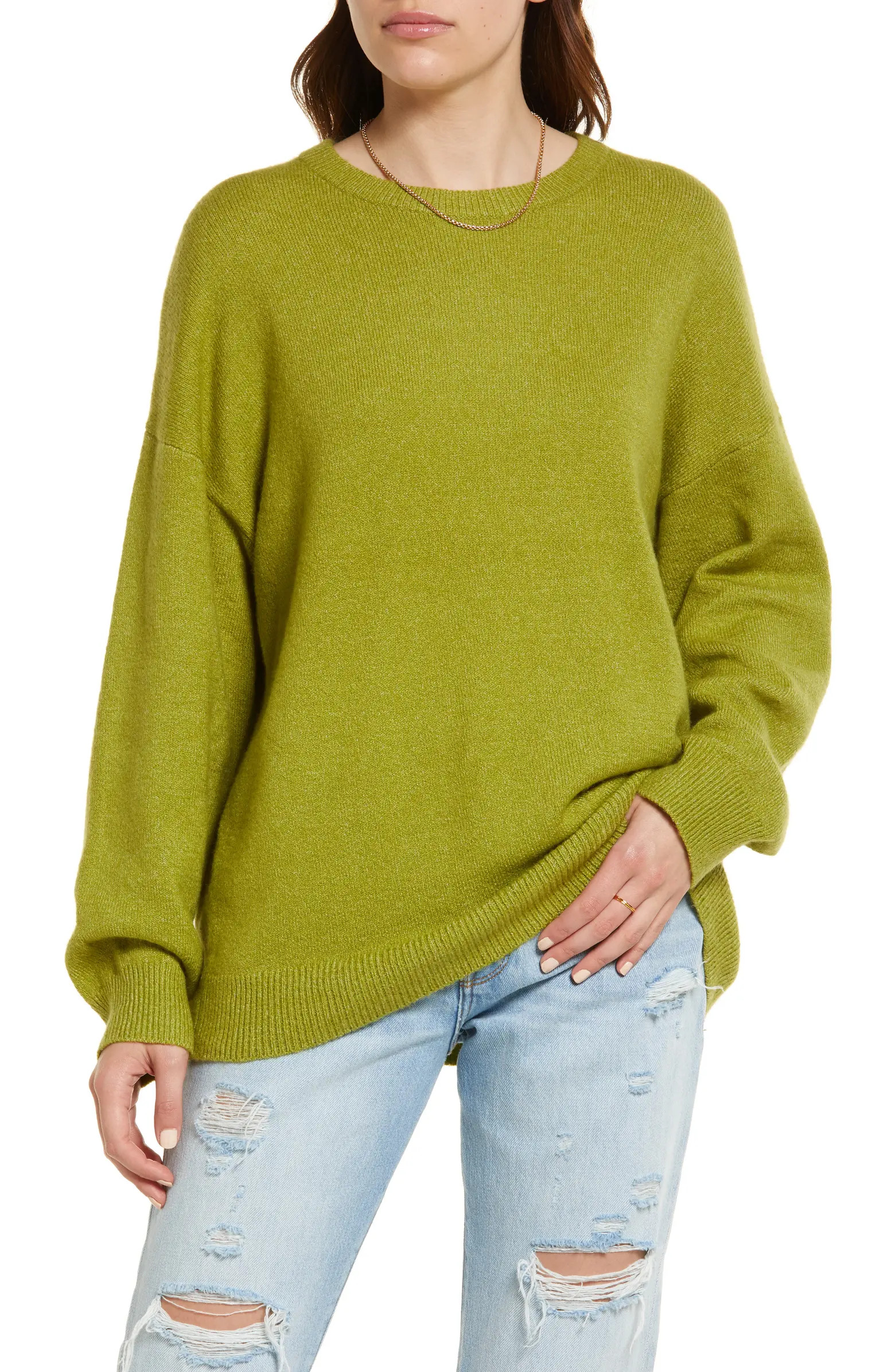 Organic Cotton Blend Crewneck Sweater | Nordstrom