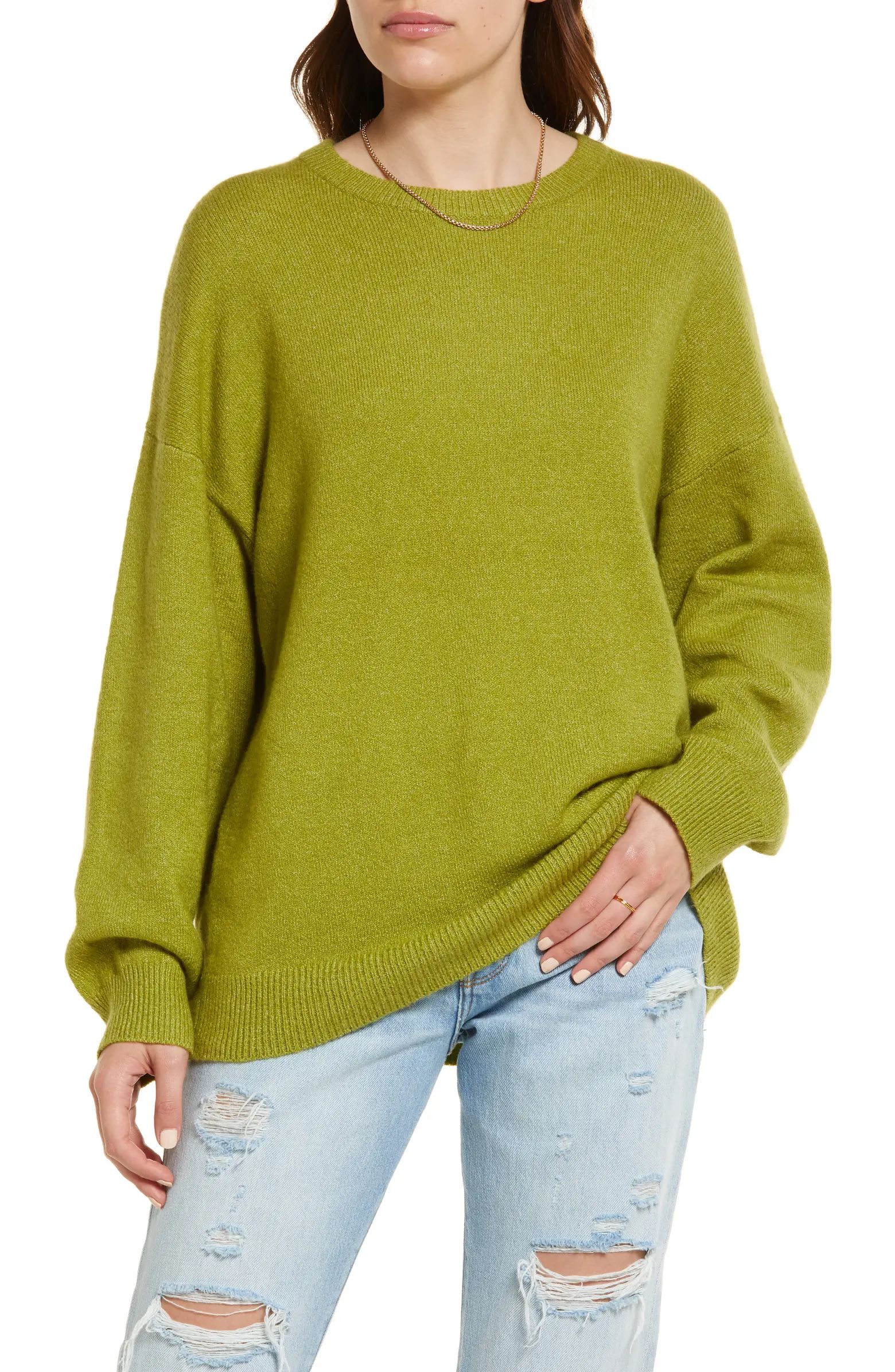 Treasure & Bond Organic Cotton Blend Crewneck Sweater | Nordstrom | Nordstrom