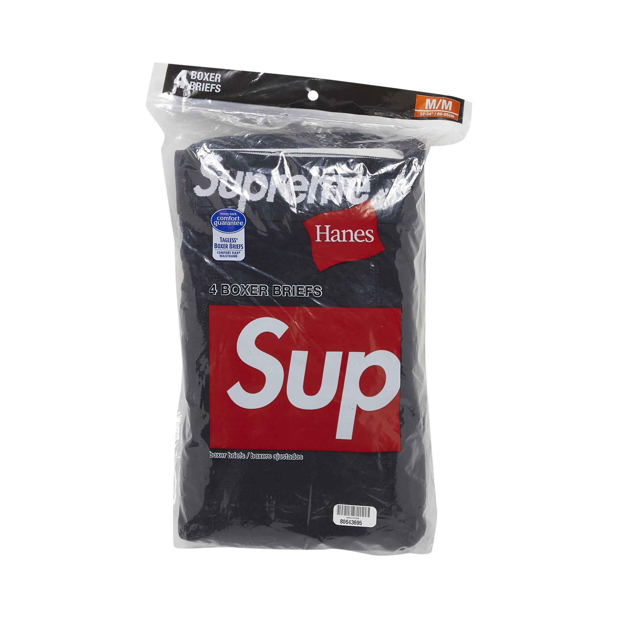 Supreme x Hanes Boxer Briefs (4 Pack) 'Black' | Men's Size L | GOAT