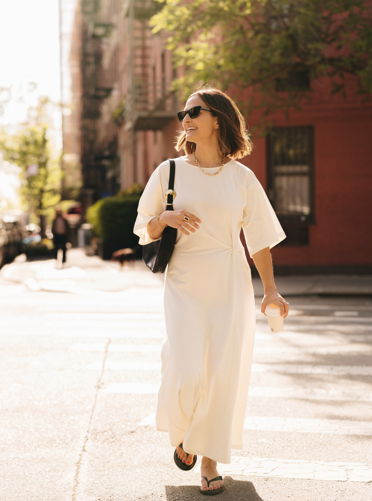 The best elevated throw on & go dress for spring & summer! I'm wearing a size medium.  

 #LTKootd #LTKSeasonal