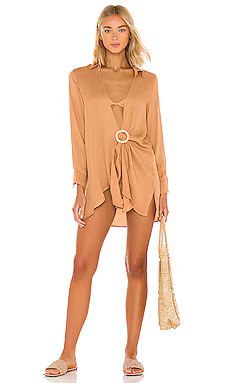 PQ x Vale Genta Milli Tie Cover Up in Sand from Revolve.com | Revolve Clothing (Global)