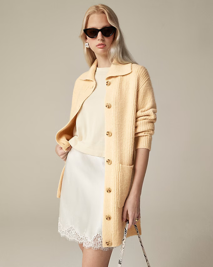 Long ribbed cardigan sweater | J. Crew US