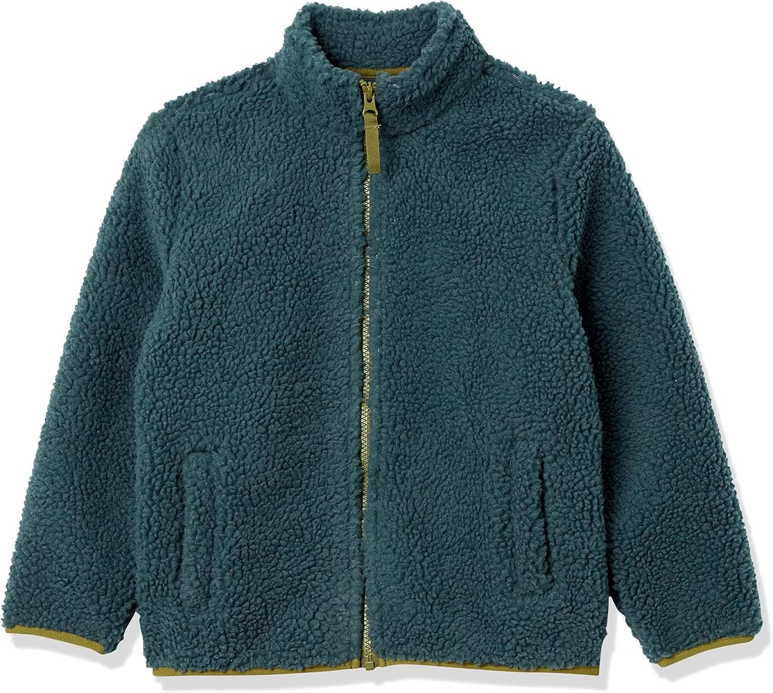 Amazon Essentials Boys and Toddlers' Fleece Lined Sherpa Full-Zip Jacket | Amazon (US)