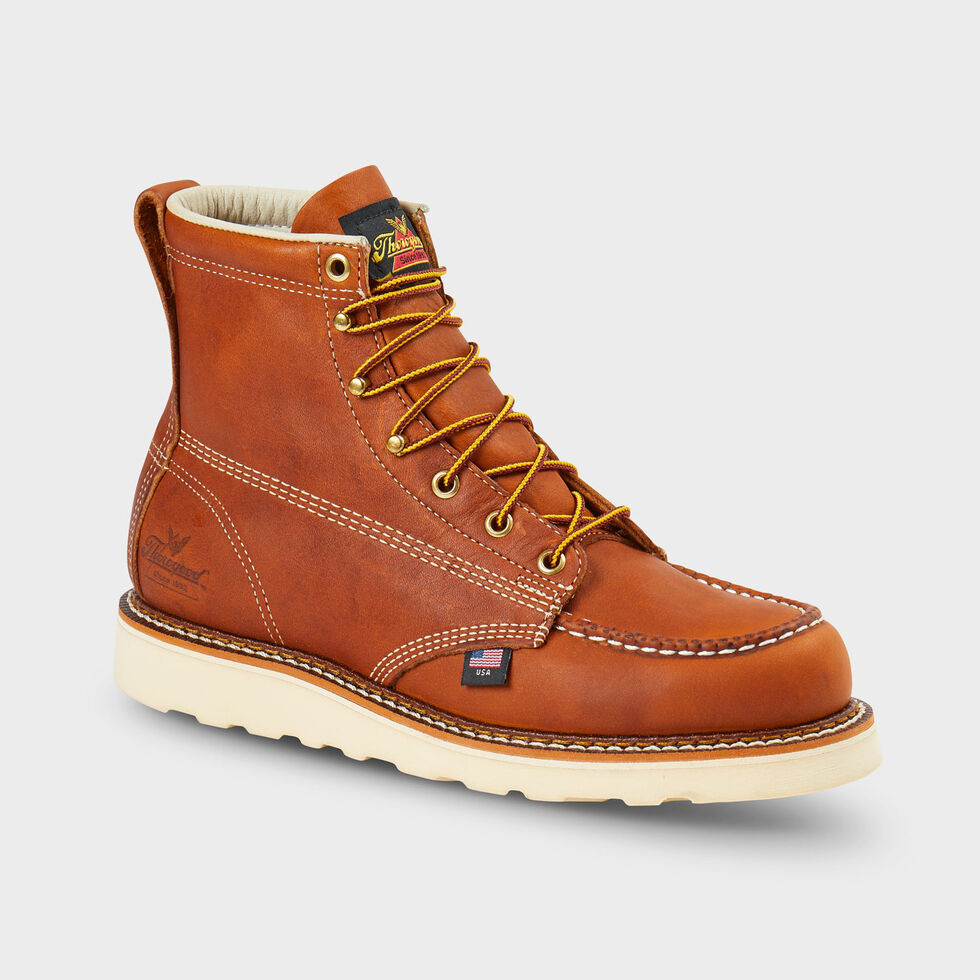 Men's Thorogood 6" Soft Toe Moc-Toe Boots | Duluth Trading Co.