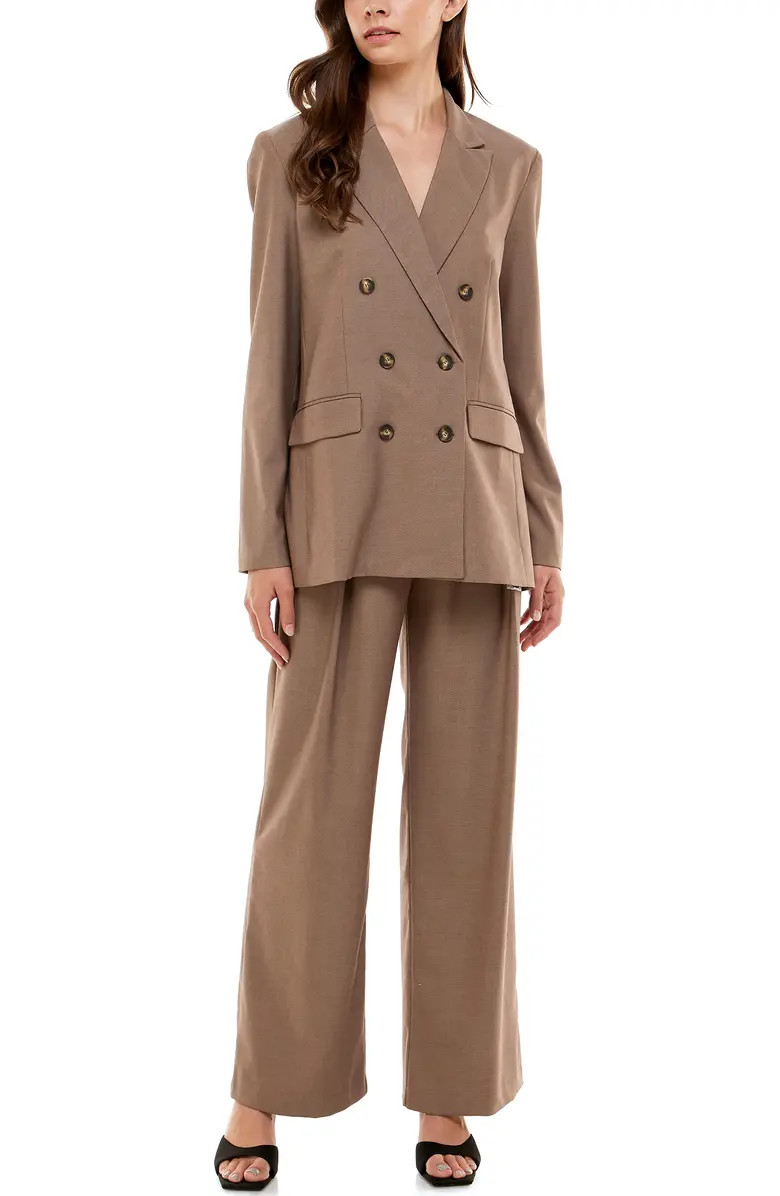 Finn Metallic Daisy Double Breasted Blazer | Nordstrom