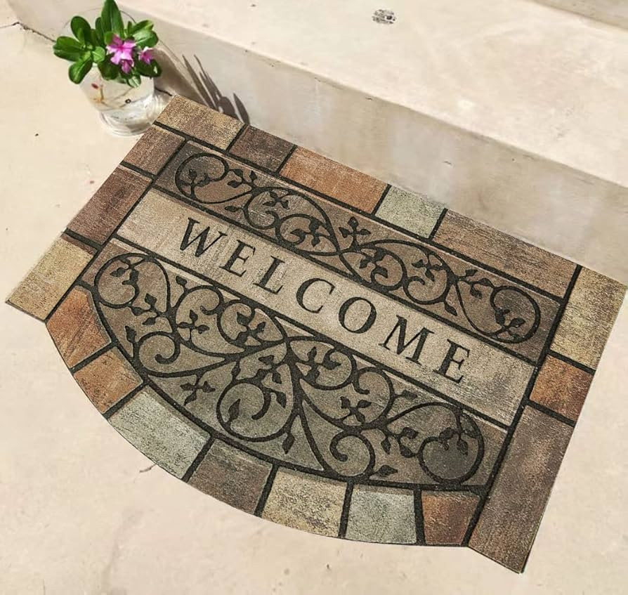 Welcome Door Mats 24"x36" Heavy Duty Front Door Mat Outdoor Large Doormats with Non-Slip Rubber B... | Amazon (US)