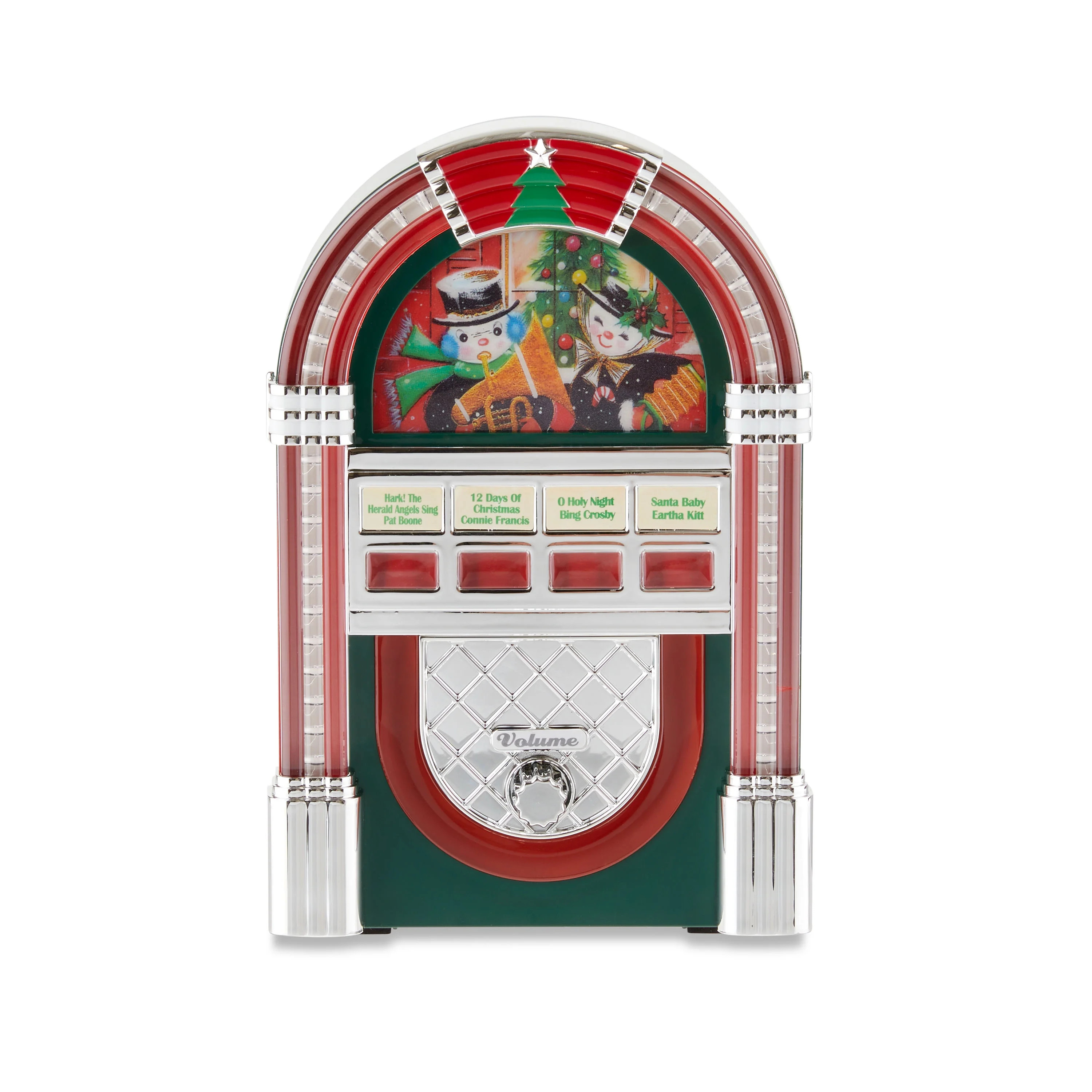 Mr. Christmas 9-inch Decorative Vintage Jukebox, Green - Walmart.com | Walmart (US)