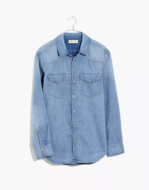 Denim Snap-Button Western Shirt | Madewell