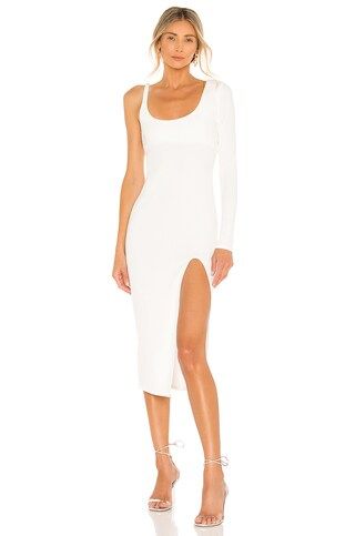 NBD Gardenia Midi Dress in White from Revolve.com | Revolve Clothing (Global)
