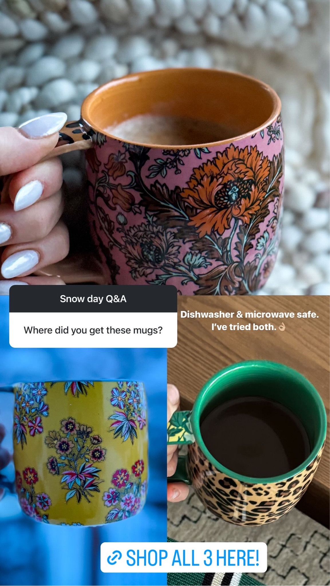 Fun new mugs! Love the colors/prints, priced right for they quality! — a perfect gift idea too!

#LTKGiftGuide #LTKhome