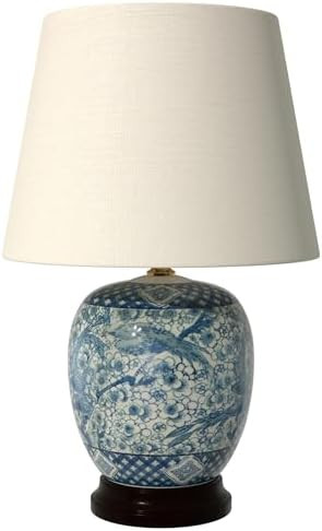 Red Lantern 20" Classic Blue & White Porcelain Jar Lamp | Amazon (US)