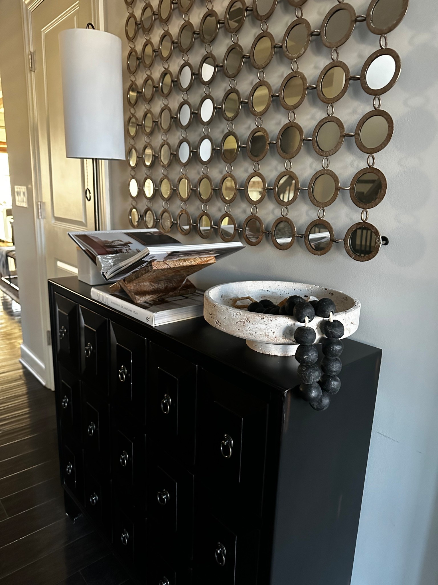 Modern and moody entryway 

#LTKHome