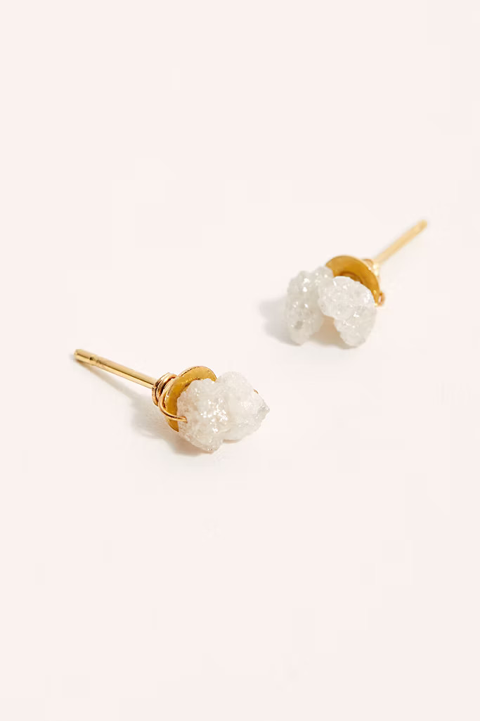 Rough Diamond Stud Earrings | Free People (Global - UK&FR Excluded)