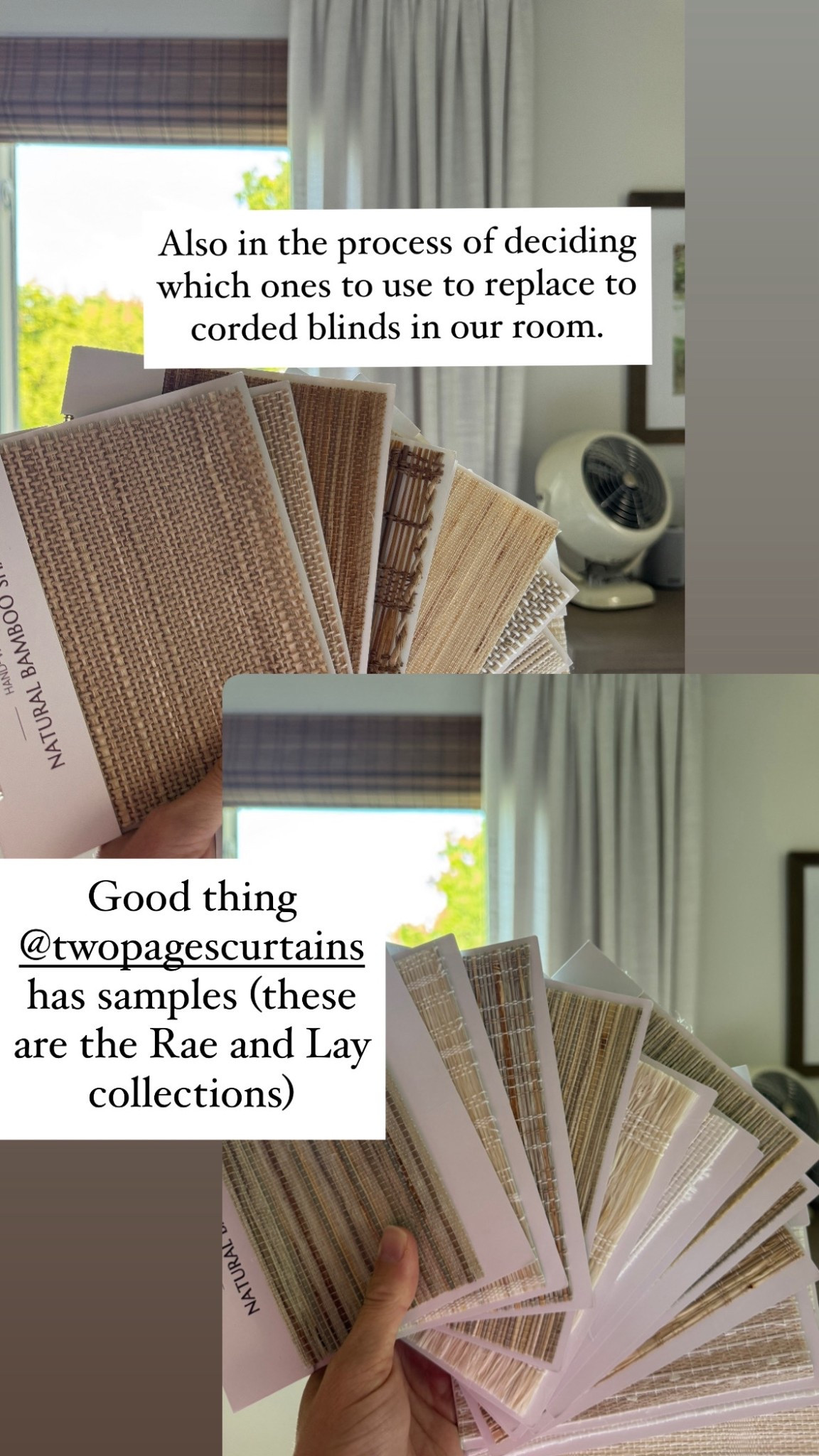 Cordless bamboo blackout blinds from Twopages. Samples. Home decor. Neutral design. Coastal  

#LTKHome