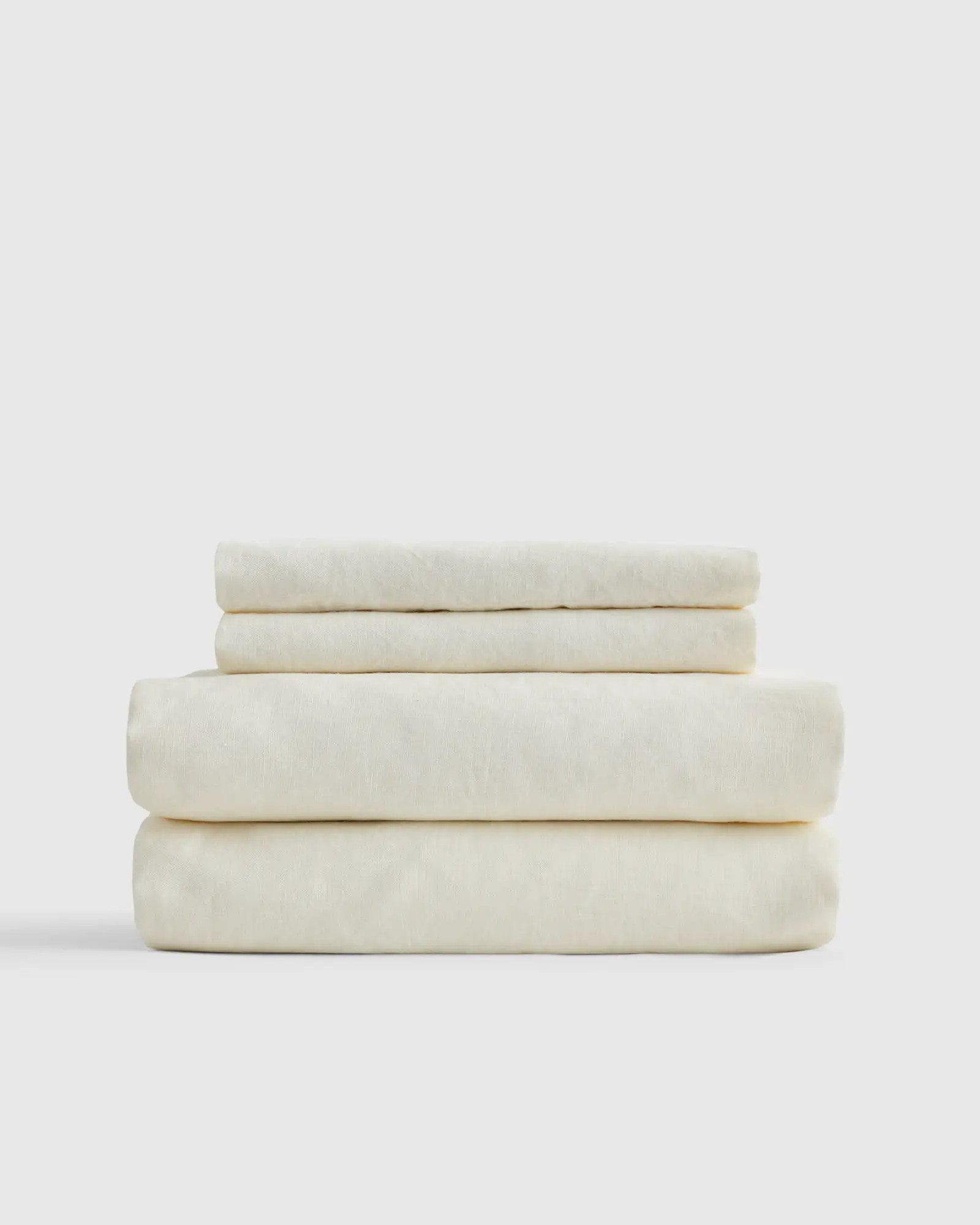Organic Brushed Cotton Sheet Set in White | Quince