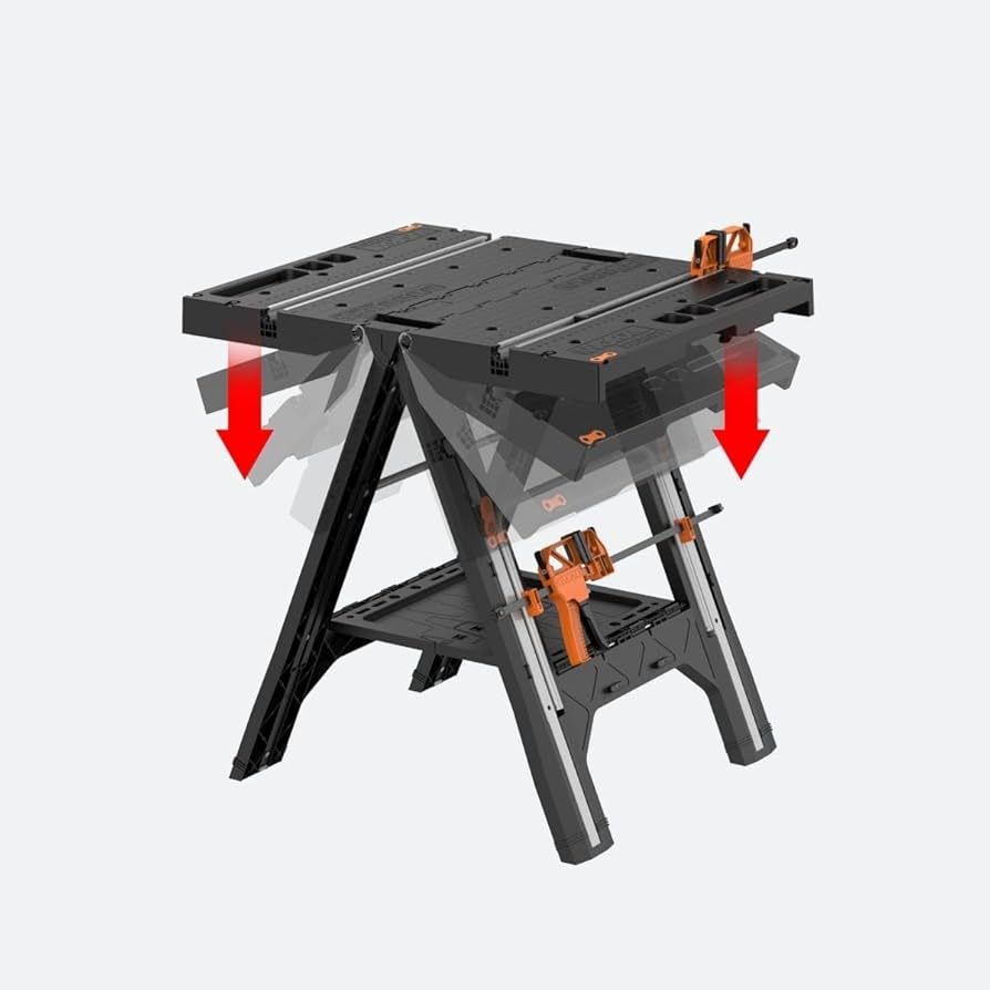 WORX WX051 Pegasus Folding Work Table & Sawhorse | Amazon (US)