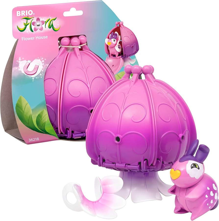 BRIO Flora Heather Flower House - Charming 4-Piece Interactive Build & Decorate Playset for Open-... | Amazon (US)