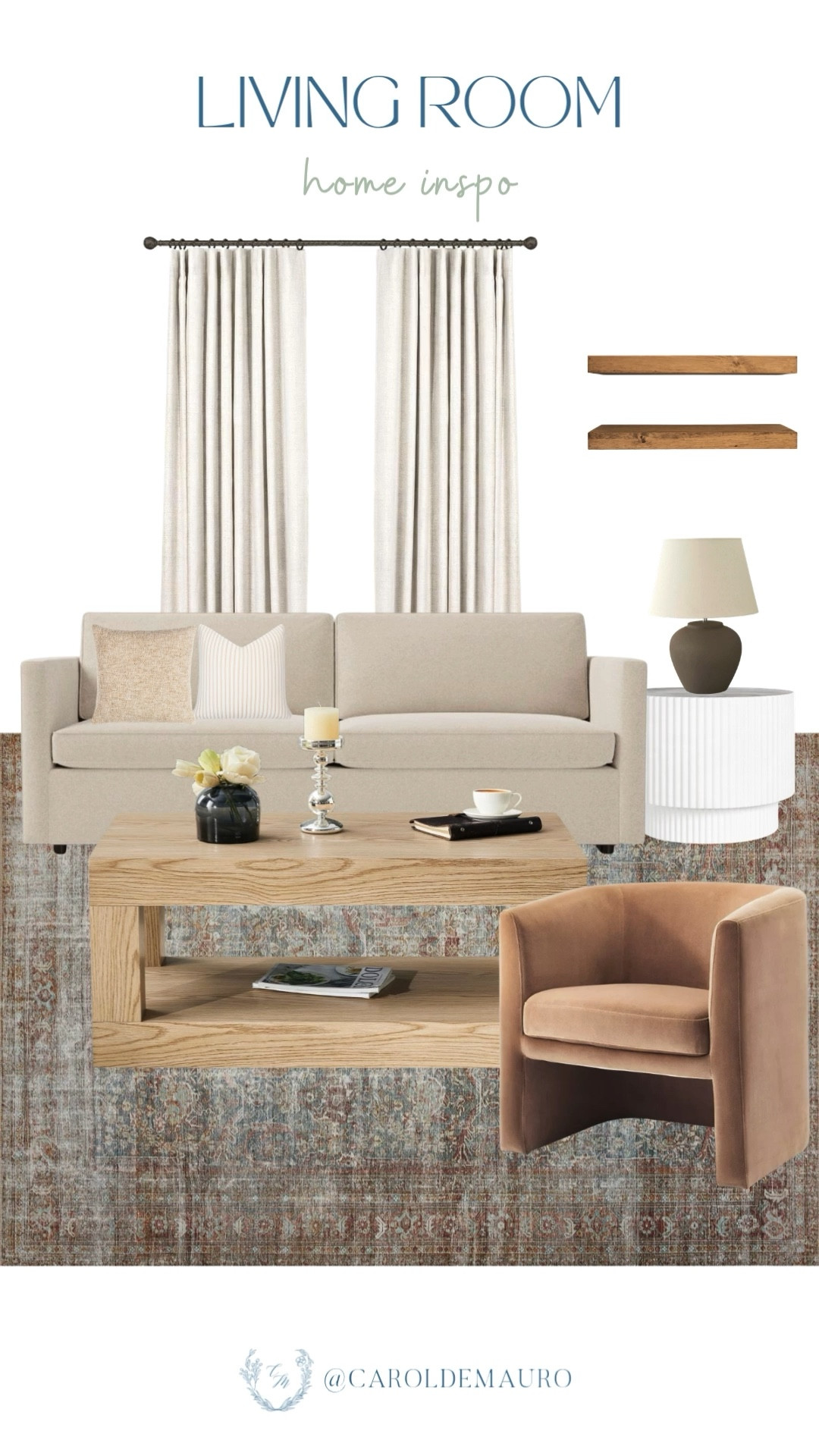 Creating a cozy, inviting living space is easy when you start with a few foundational pieces that speak to you. Mixing clean lines with soft textures, like this light neutral sofa paired with a warm velvet armchair, gives your home that instantly comfortable vibe you’ve been looking for!

furniture finds, modern home inspo, home makeover, wall paneling, neutral aesthetic, earthy tones, spring refresh

#LTKSeasonal #LTKU #LTKHome