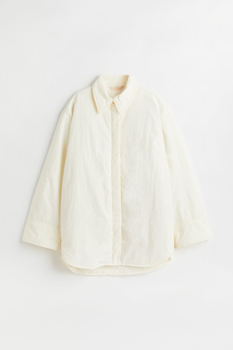 Padded nylon overshirt | H&M (UK, MY, IN, SG, PH, TW, HK)