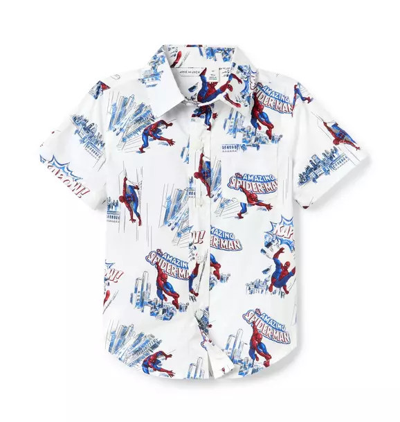 Marvel Spider-Man Poplin Shirt | Janie and Jack