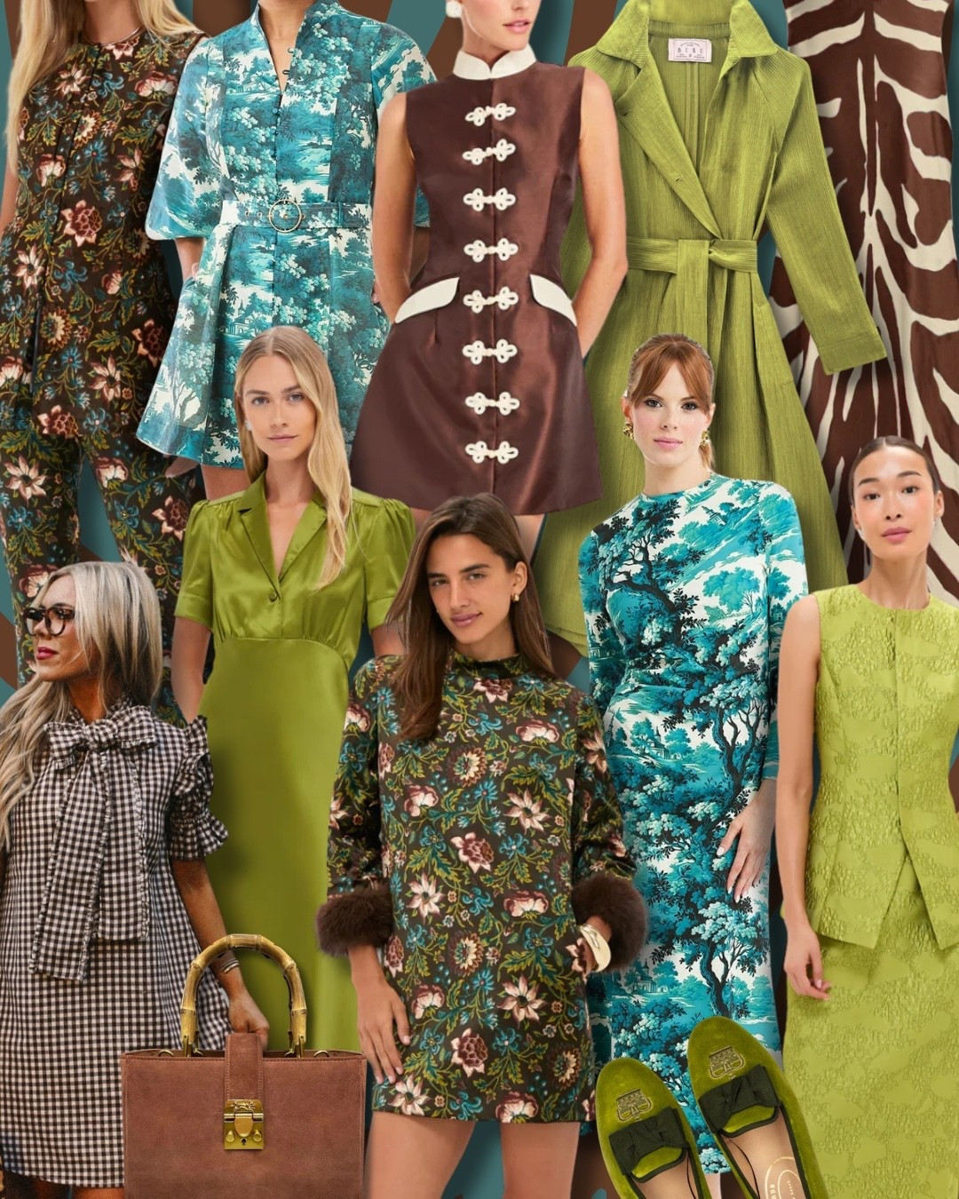 A pairing of espresso, moss, and turquoise, created for timeless fall style.

#LTKParties #LTKSeasonal #LTKStyleTip