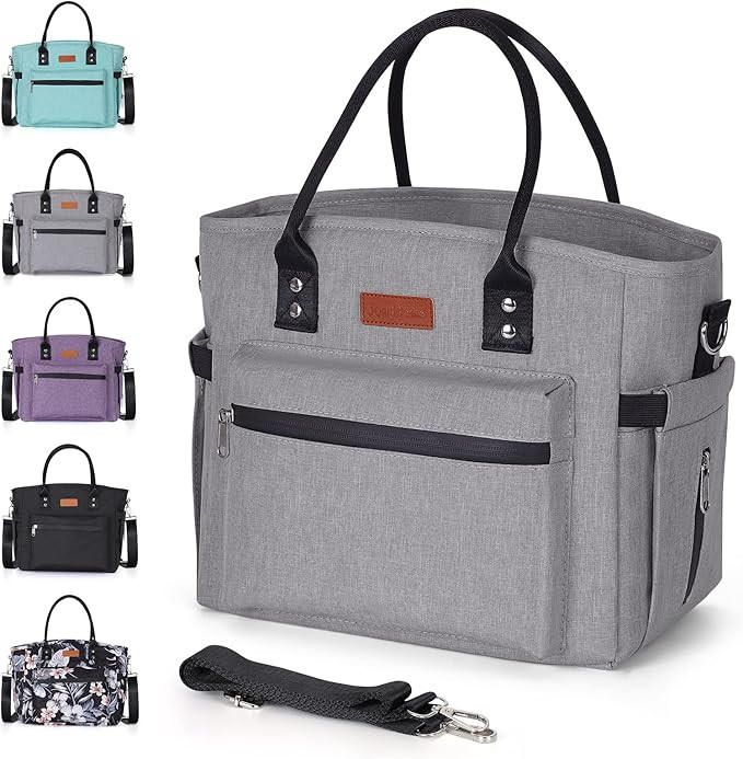 Insulated Lunch Bag for Women Men,Adult Lunch Box for Women with Adjustable Shoulder Strap,Portab... | Amazon (US)