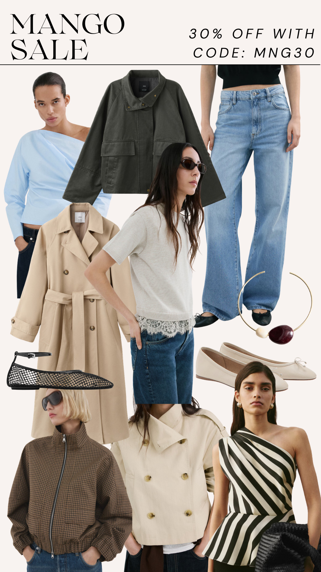 Get 30% off with code MNG30 at Mango! So many cute new spring styles. 

 

#LTKSeasonal #LTKSaleAlert
