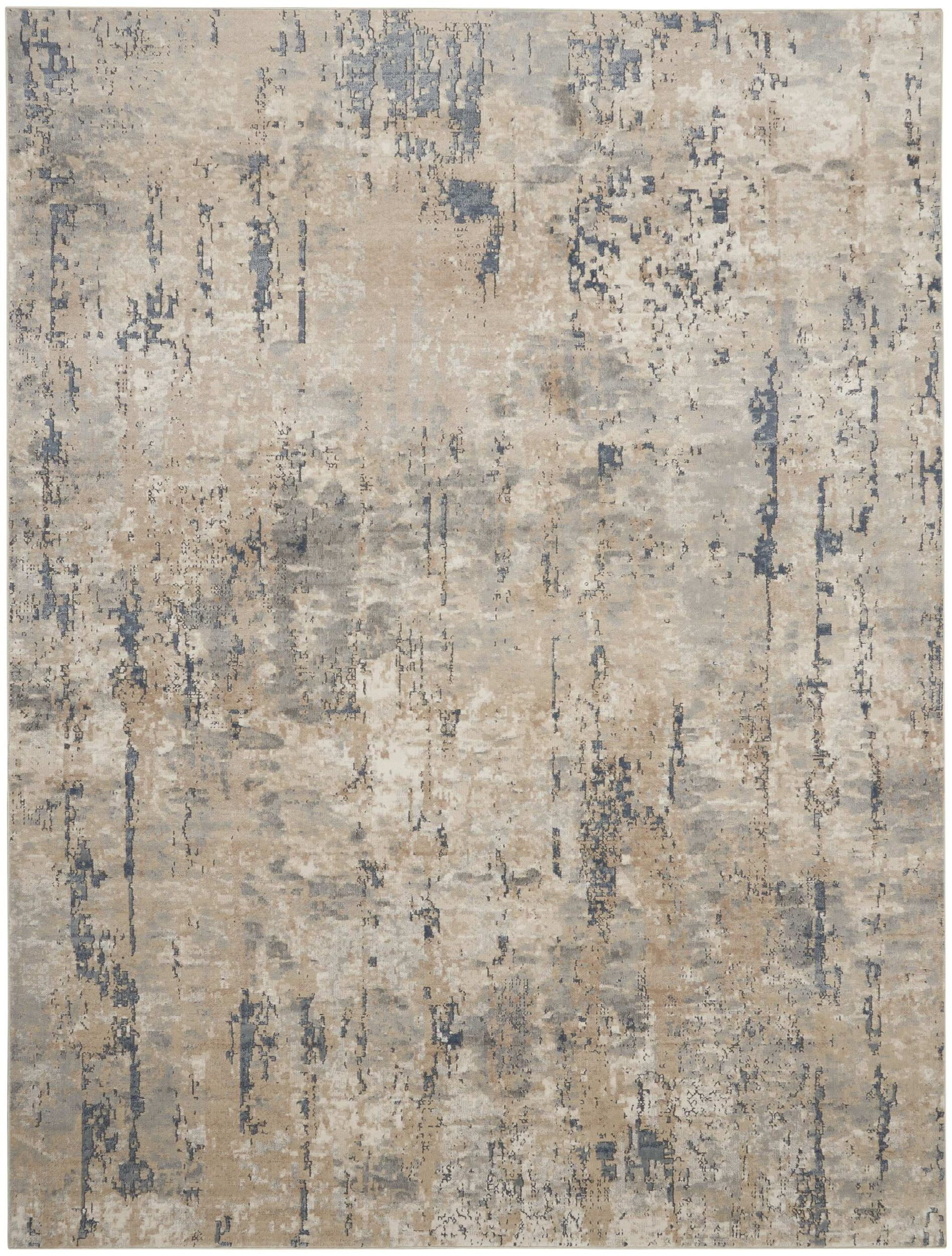 Concerto Beige and Grey 7'10" x 9'10" Area Rug | 1stopbedrooms