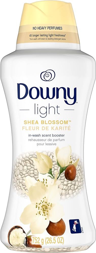 Downy Light Laundry Scent Booster Beads for Washer, Shea Blossom, 26.5 oz, with No Heavy Perfumes | Amazon (US)